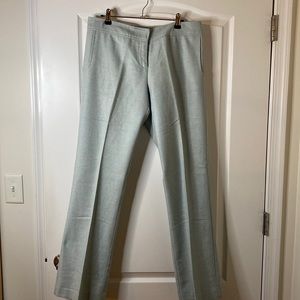 Pale aqua tweed dress pants